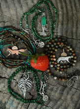 Load image into Gallery viewer, Trout Lily and Chrysoprase Reversible Necklace