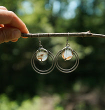 Load image into Gallery viewer, Montana Agate Double Hoops