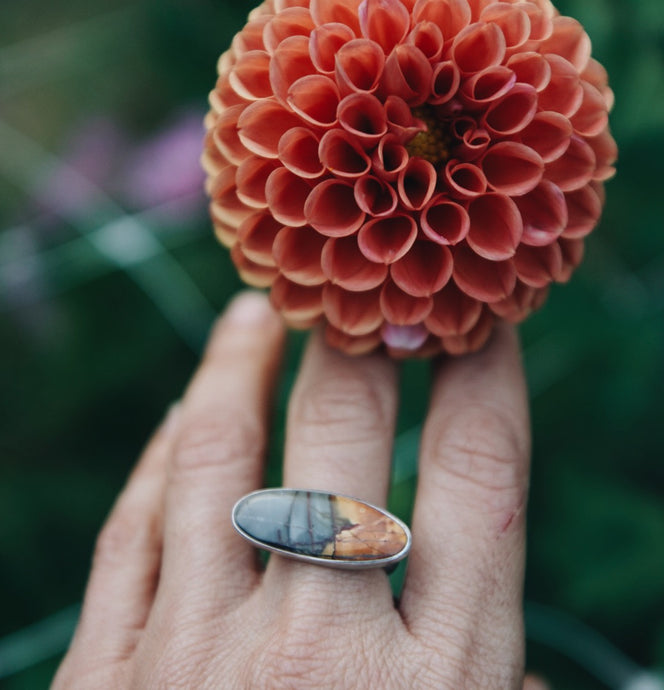 Red Creek Jasper Ring size 6.5