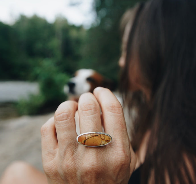 Red Creek Jasper Ring size 7.25