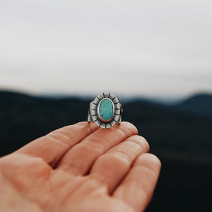 Moonrise Over Peaks Ring size 4.5