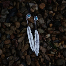 Load image into Gallery viewer, Pretty Feather Earrings
