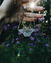 Load image into Gallery viewer, Monarch Butterfly Hand-Forged Necklace