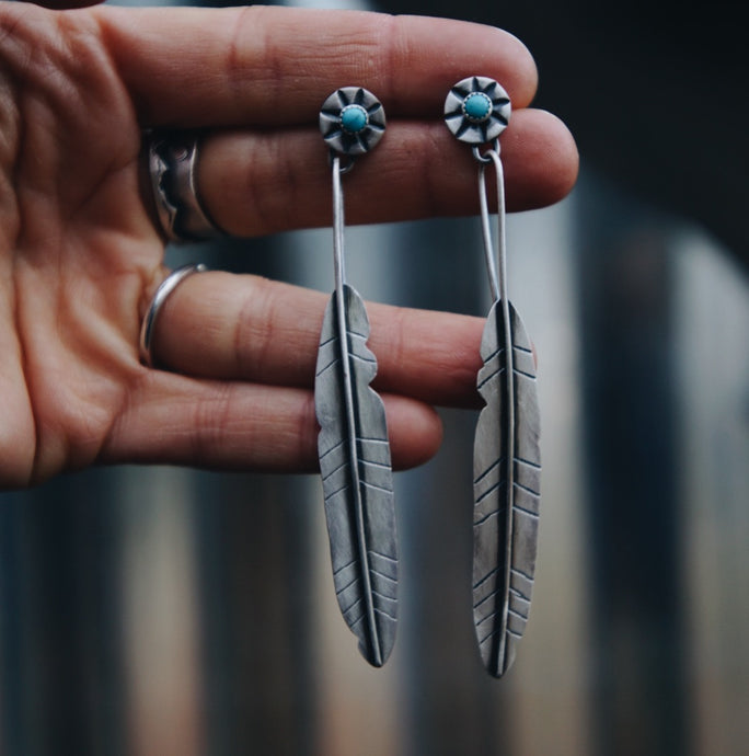 Pretty Feather Earrings