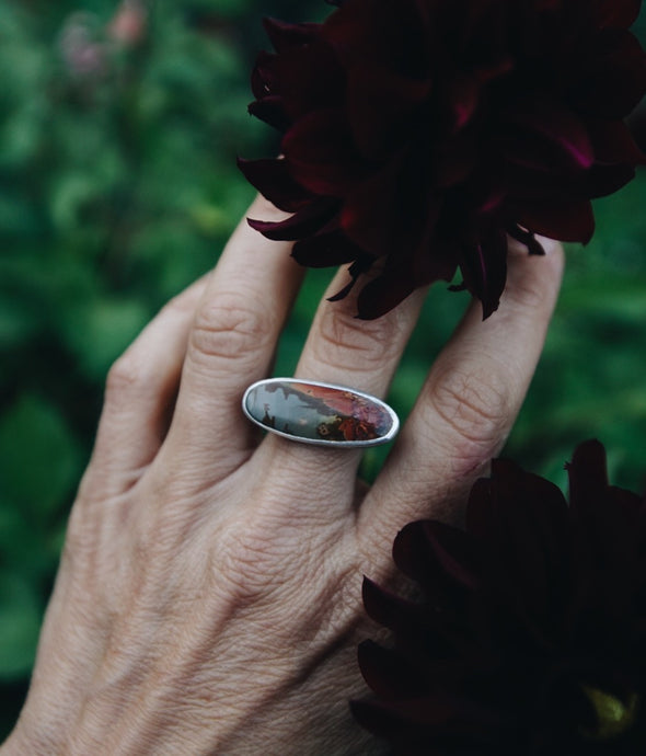 Red Creek Jasper Ring size 7