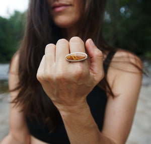 Red Creek Jasper Ring size 9