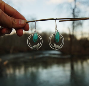 Water Wolf Earrings