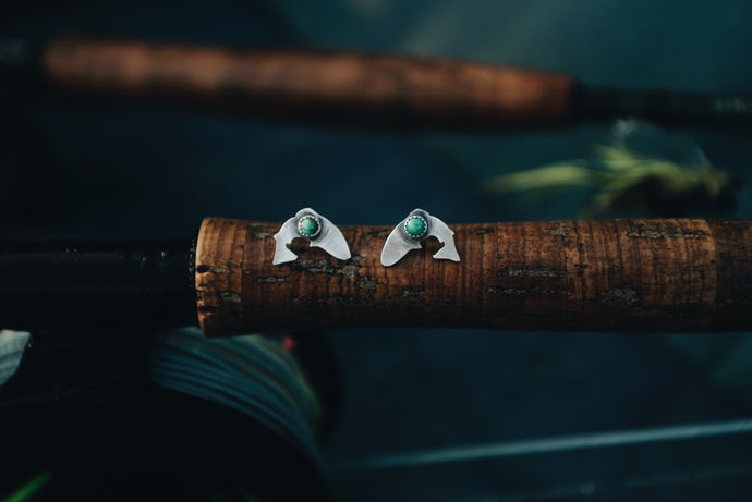 Trout Turquoise Studs