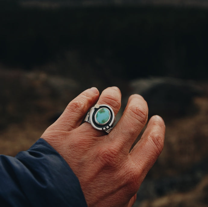 Moon Peak Mountain Ring size 5.75