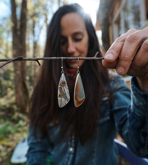 Sun Rays Through the Canyon Earrings